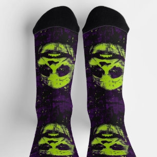 Chaussette Clown effrayant Halloween Saison sinistre Violet