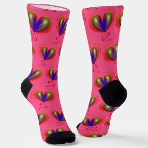Chaussette Coeur Abstrait