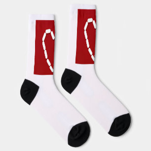Chaussette Cœur. Arrêtez la dépression. Chaussettes d'équipag