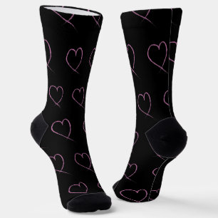 Chaussette Cœurs de la Saint-Valentin Gribouillis