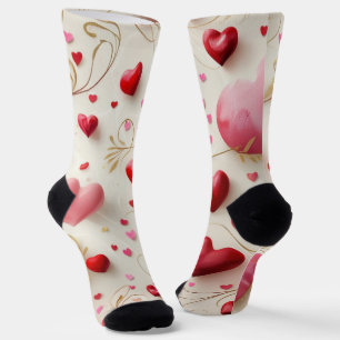 Chaussette Cœurs qui tombent