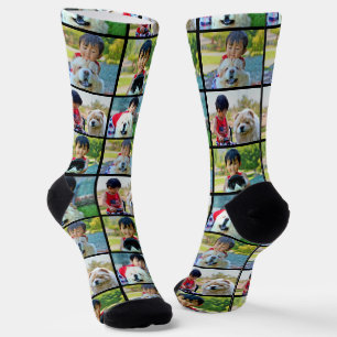 Chaussette Collage photo customisé 4