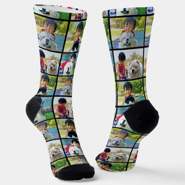 Chaussette Collage photo customisé 4 (Angulaire)