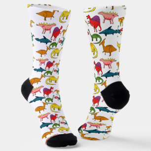 Chaussette Collection de dinosaures mignons Thunder_Cove