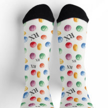 Coloré Aquarelle pilules RX Symbole Pharmacie Sock