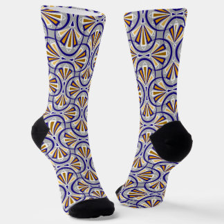 Chaussette Colorful art deco pattern.