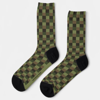 Chaussette Combinaison de couleurs de forêt profonde