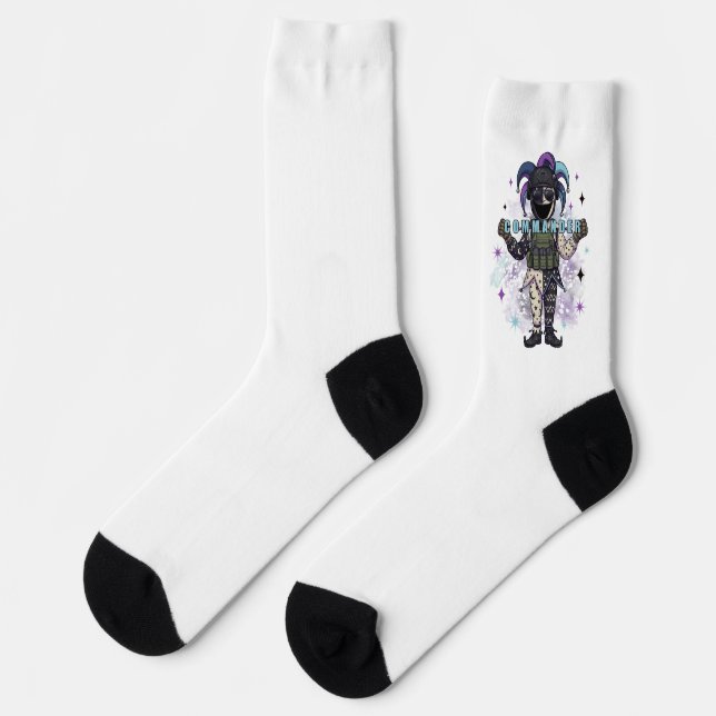 Chaussette Commandant ami du bouffon du vide (Gauche)