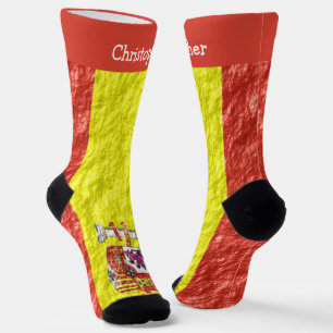 Chaussette Conception de drapeau espagnol