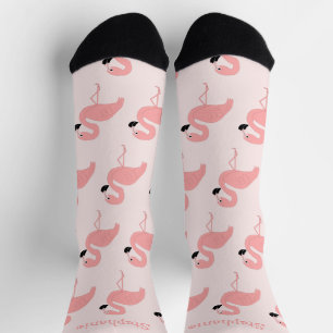 Chaussette Conception de Flamant rose de chaussettes