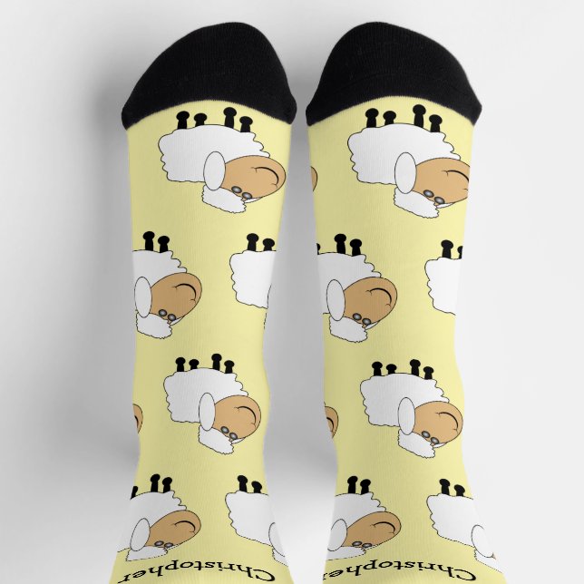 Chaussette Conception de moutons de chaussettes (Haut)