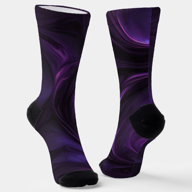 Chaussette Conception de torsion violette foncée (Angulaire)