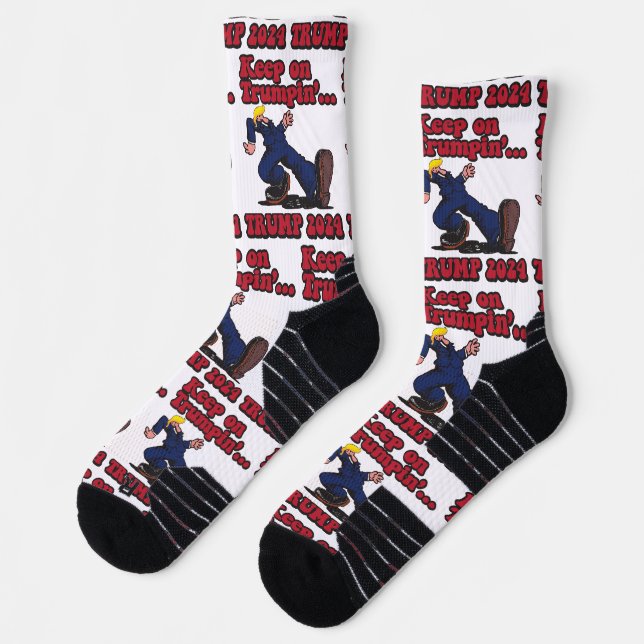 Chaussette Continuez sur Trumpin ! (Gauche)