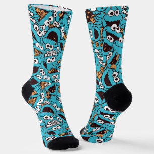 Chaussette Cookie Monster Nom Nom Nom Nom Motif Chaussettes