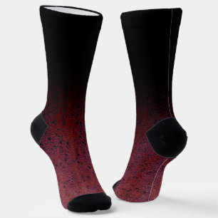 Chaussette Cool Rouge Brown noir Ombre rouille métal Patina
