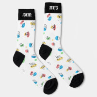 Cool Summer Beach Motif Chaussettes personnalisées