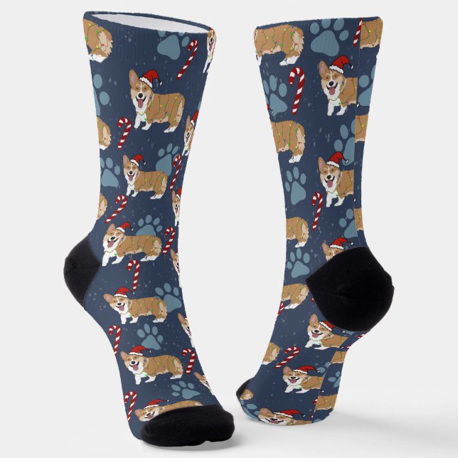 Chaussette Corgi de Noël (Angulaire)