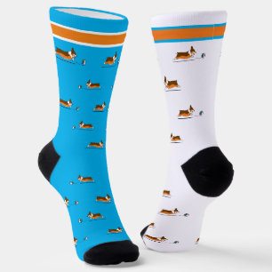 Chaussette Corgi Life   Chaussettes hommes   Tricolor v1   Bl