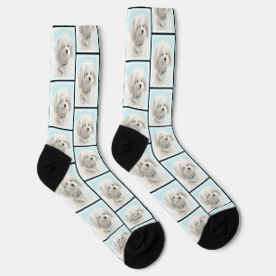Chaussette Coton de Tulear Peinture mignonne Original Animal