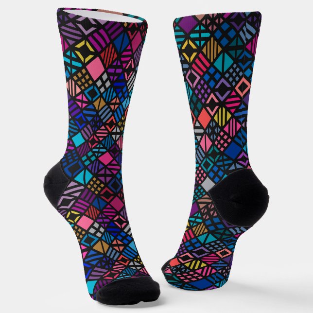 Chaussette Couleur Abstraite (Angulaire)