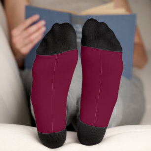 Chaussette Couleur tendance - Chaussettes bordeaux foncé