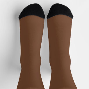 Chaussette Couleur uni au café