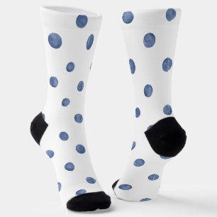 Chaussette Couleurs adorables polka dot l Marine l Blanc