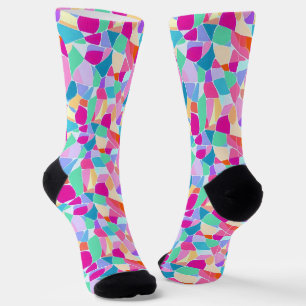 Chaussette Couleurs de mosaïque colorées