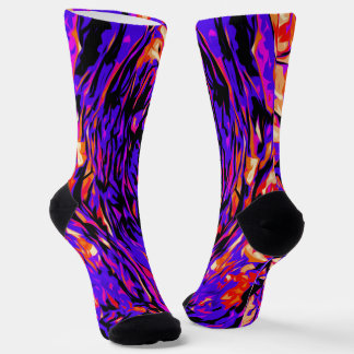 Chaussette Couleurs vives colorées rose violet rouge orange