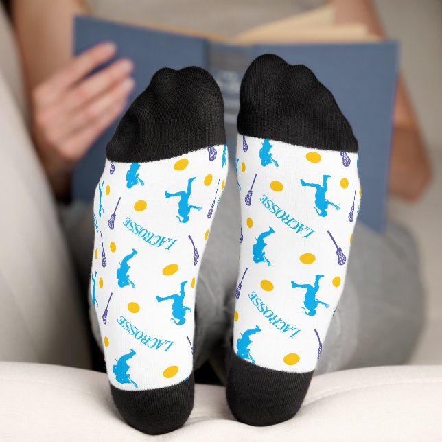 Chaussette Couleurs vives Female Lacrosse Joueur Chaussettes  (Fond)
