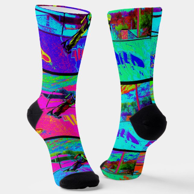 Chaussette Couper la rampe - Stunt Scooter Rider Chaussettes (Angulaire)