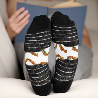 Chaussette Couronne de feuilles automnales