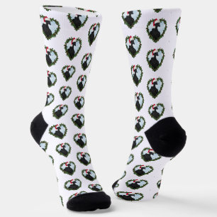Chaussette Couronne de Noël de poule Svart Hona de Noël