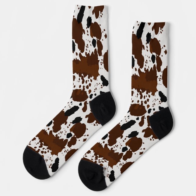 Chaussette Cow Print (Gauche)