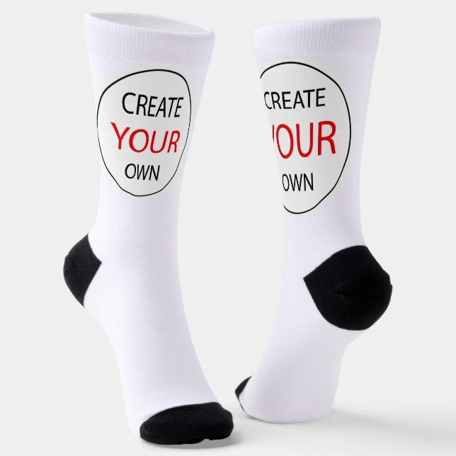 Chaussette Créez votre propre photo, personnalisée / personna (Angulaire)