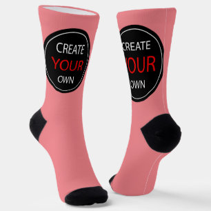Chaussette Créez votre propre - rose, photo, personnel / pers