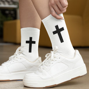 Chaussette Croix de la Foi noire