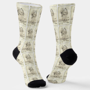 Chaussette Cthulhu croqué par Lovecraft