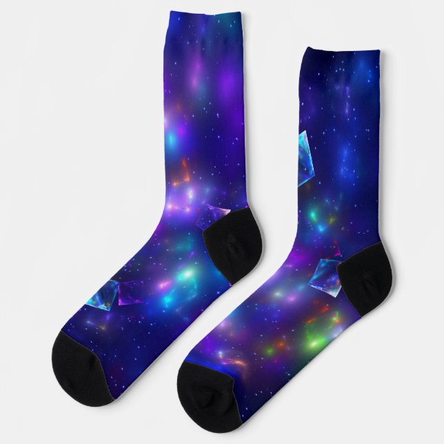 Chaussette Cubes cosmiques (Gauche)