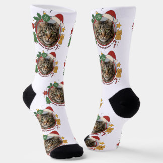Chaussette Custom Cat PhotoPattern Christmas Gift Socks