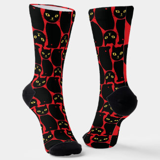 Chaussette Cute Black Cat Socks Gift for Black Cat Lovers