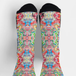 Chaussette Cute coloré vintage floral iPhone porte-monnaie Se