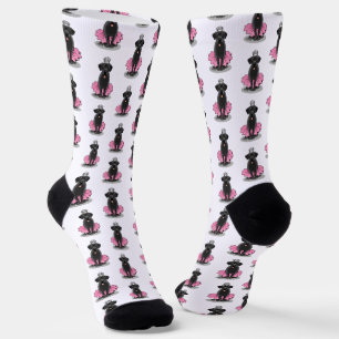 Chaussette Cute Dog Ballet Princess Black Labrador Retriever