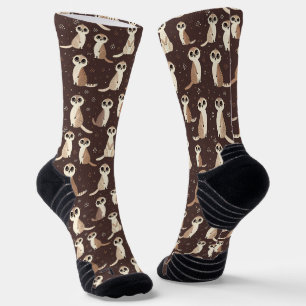 Chaussette Cute Meerkat Motif