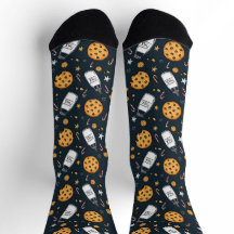 Cute Milk and Cookies Socks