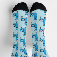Cute moderne Blue Llama Motif