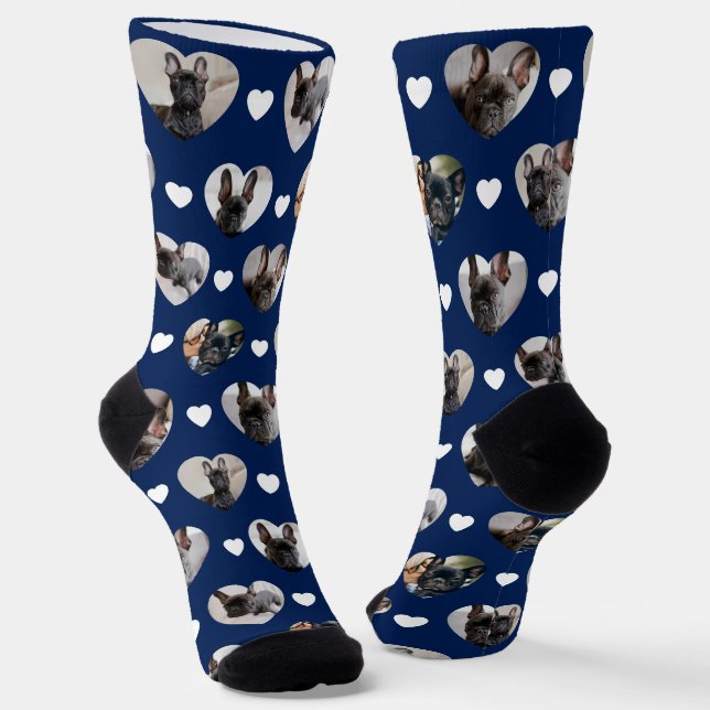 Chaussette Cute Personnalisé 6 Photos D'Animaux En Forme De C (Angulaire)