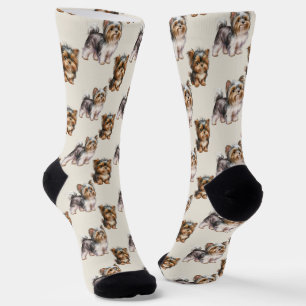 Chaussette Cute Yorkshire Terrier Chien Motif