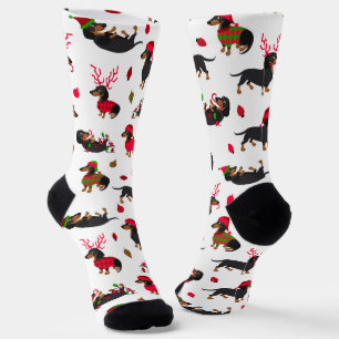 Chaussette Dachshunds de Noël