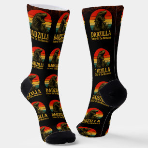 Chaussette Dadzilla Père De La Fête des pères Des Monstres